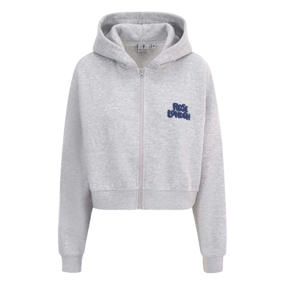 London Womens/Ladies Long-Sleeved Hoodie / Grey Marl